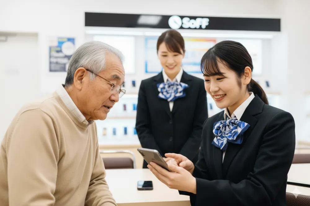 携帯ショップの販売スタッフ（高鍋店）